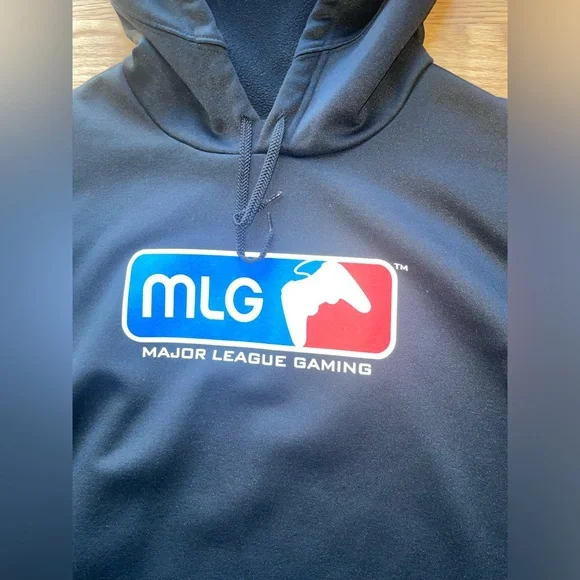 Nike MLG Major League Gaming N3L4 Halo Black Pullover Hoodie size large sweater